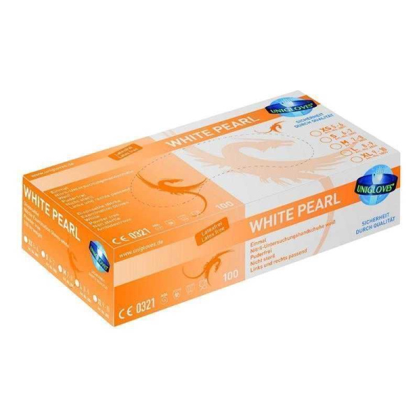 Nitril Handschuhe White Pearl unsteril Größe S