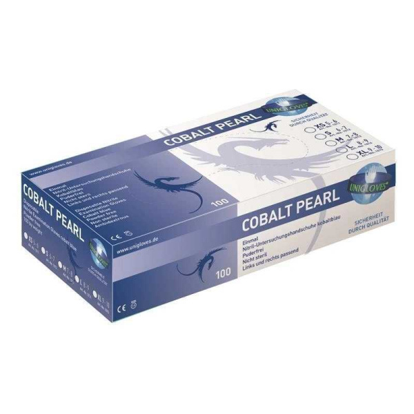 Nitril Handschuhe Cobalt Pearl unsteril Größe L